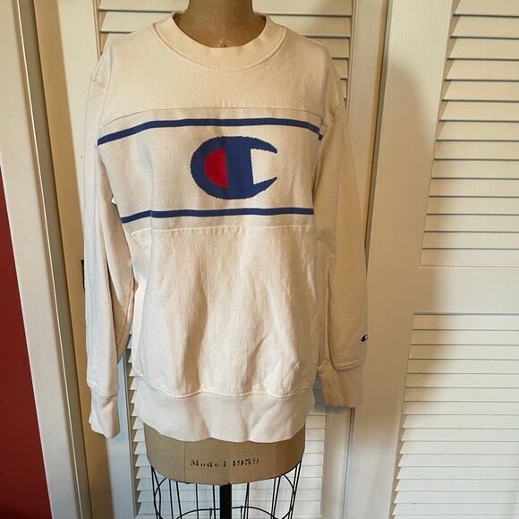 CHAMPION | vintage reverse weave logo crewneck pullover sweatshirt XL - Picture 2 of 10
